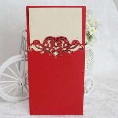 Rectangle Pocket Invitation Wedding Card Customized Wholesale Made in China